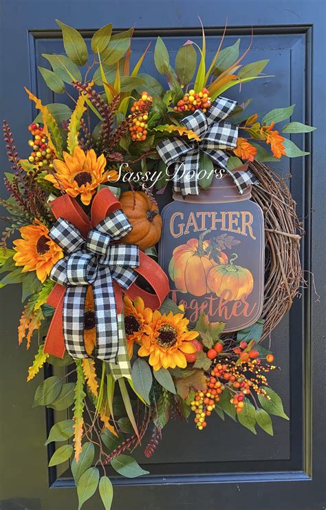 pumpkin wreaths for front door